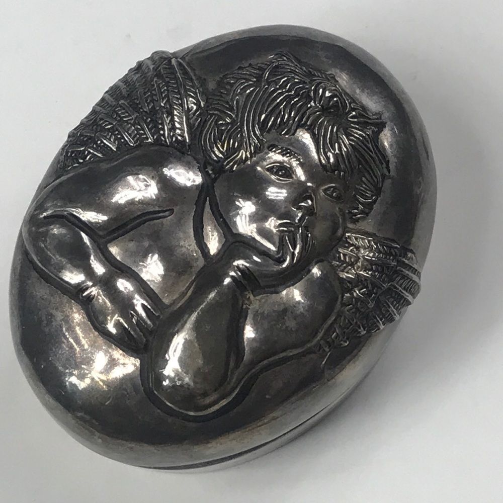 VTG, GUARDIAN GODINGER SILVER PLATE LINED BOX